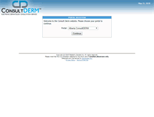 Tablet Screenshot of consultderm.com